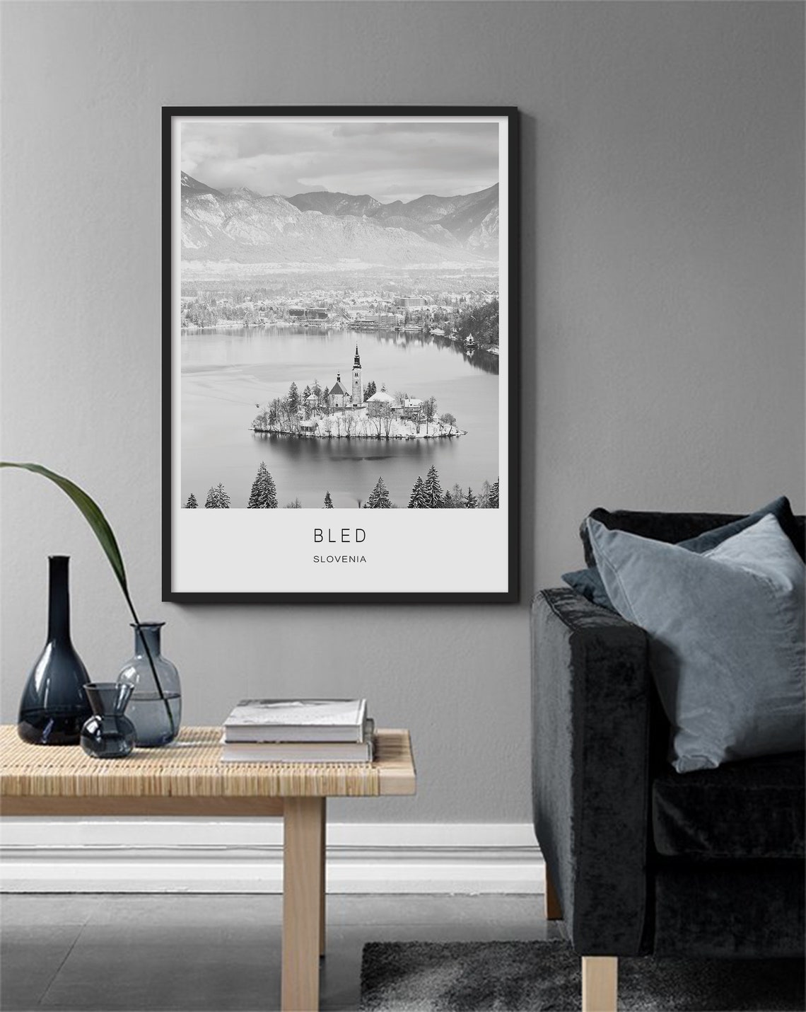 Slovenia Poster Slovenia Print Slovenia Art Bled Slovenia Travel Poster Cities Prints Home Decor City Wall Art City Poster - Image 3