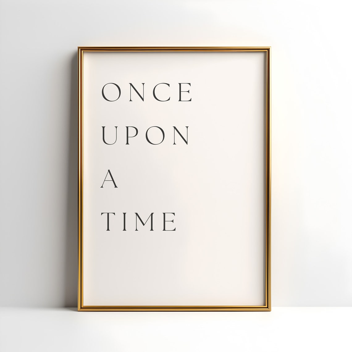 Once Upon A Time Minimalist Black Typography Love Quote Poster - Image 4