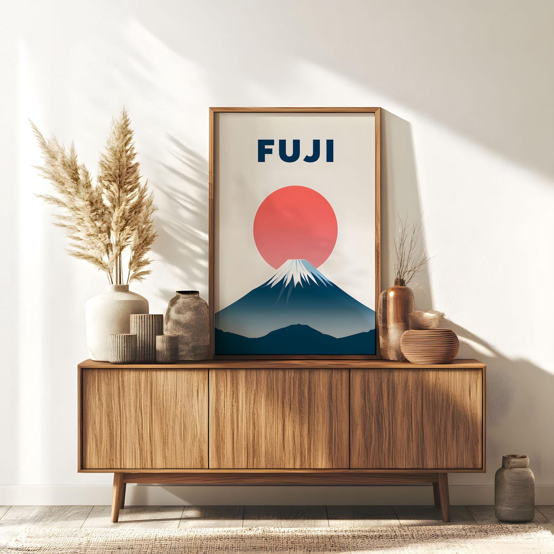 Vintage Fuji Mountain Travel Poster, Nature Landscape - Image 7