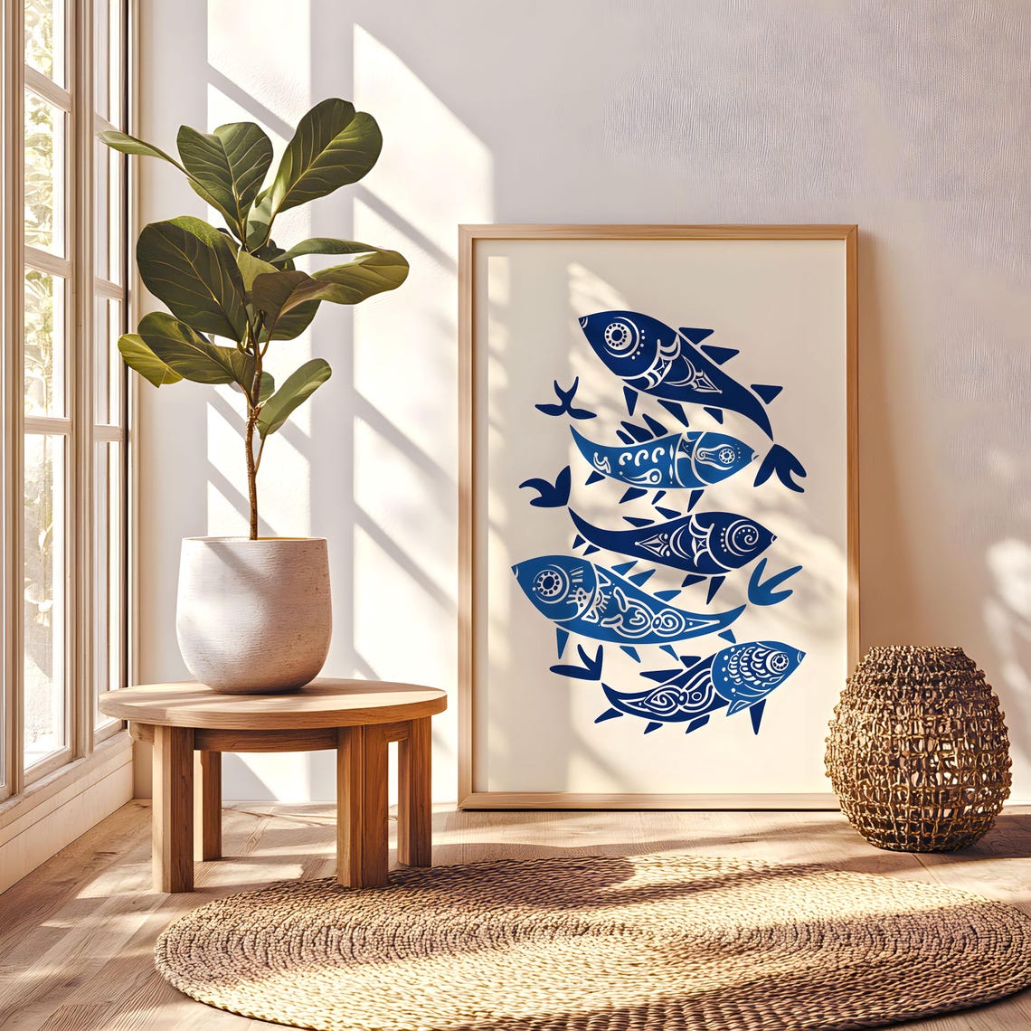 Vintage Vibe Fish Poster, Unique Artwork - Image 7