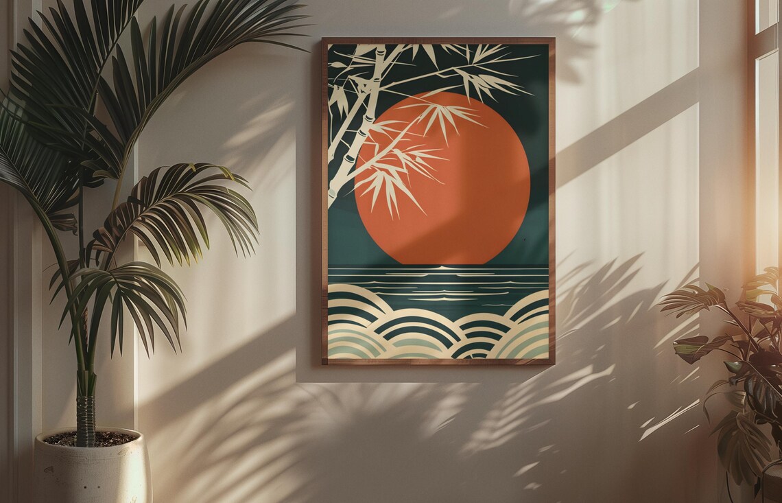 Modern Japanese Style Art Print - Image 6