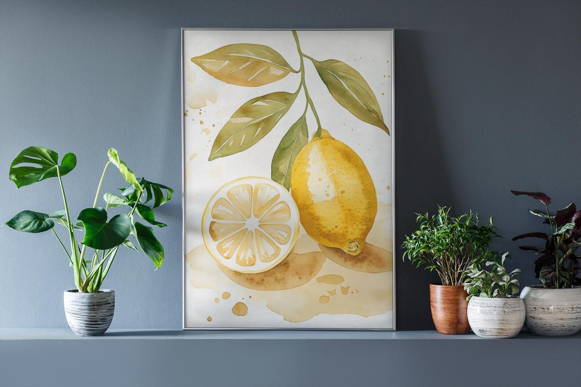 Vintage Lemon Poster, Rustic Home Decor - Image 7