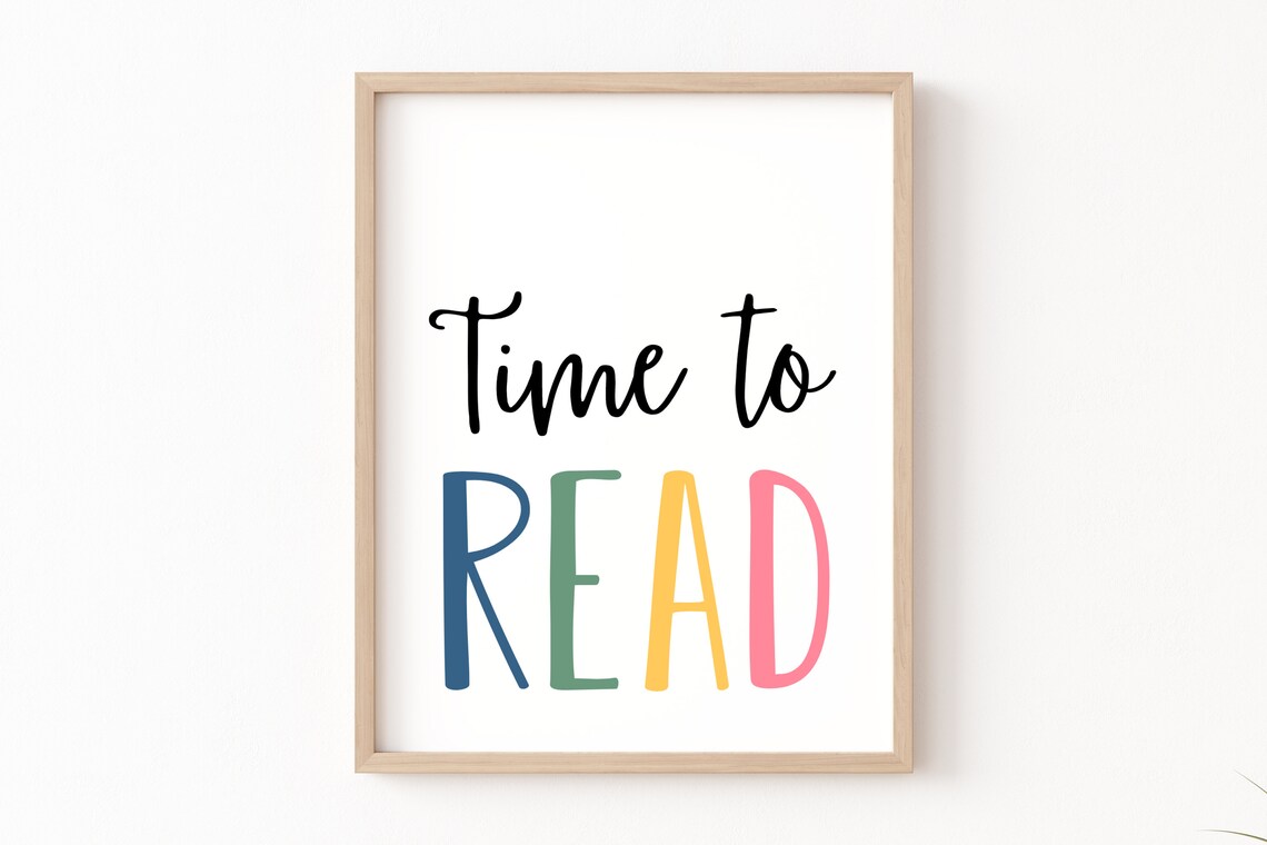 Time To Read Reading Corner Classroom Art Print - Image 3
