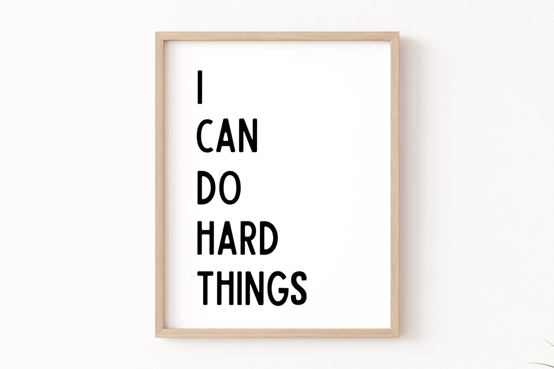 I Can Do Hard Things Kids Affirmations Poster - Image 2