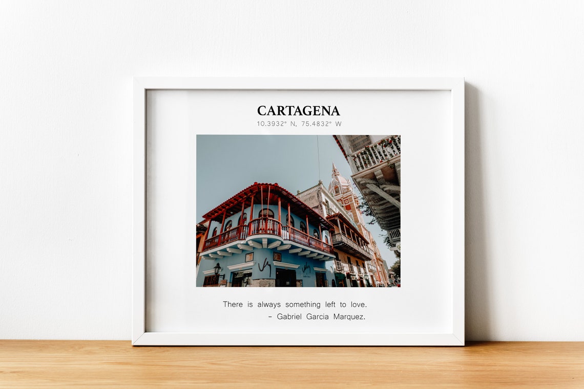 Cartagena Colombia Colonial Balconies Old Town Travel Poster