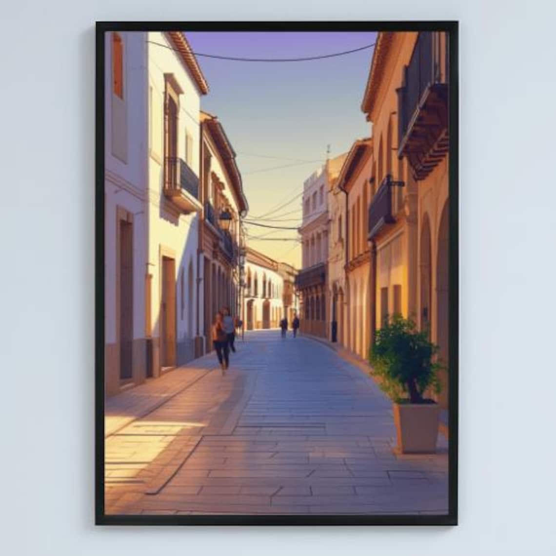 Cordoba Spain Old Town Street Golden Evening Light Andalusia Poster