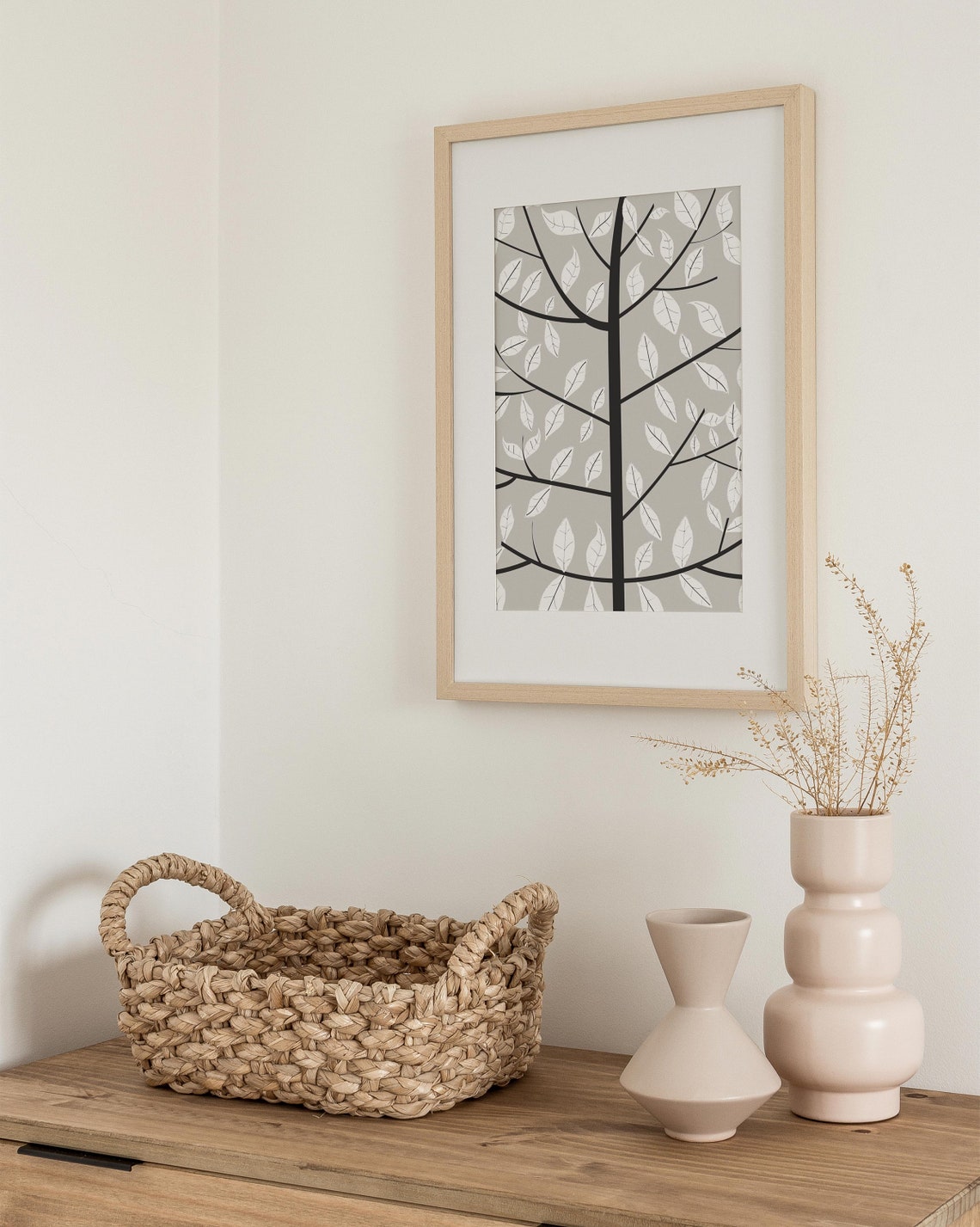 Tree Wall Art Print, Scandinavian Minimalist - Image 2