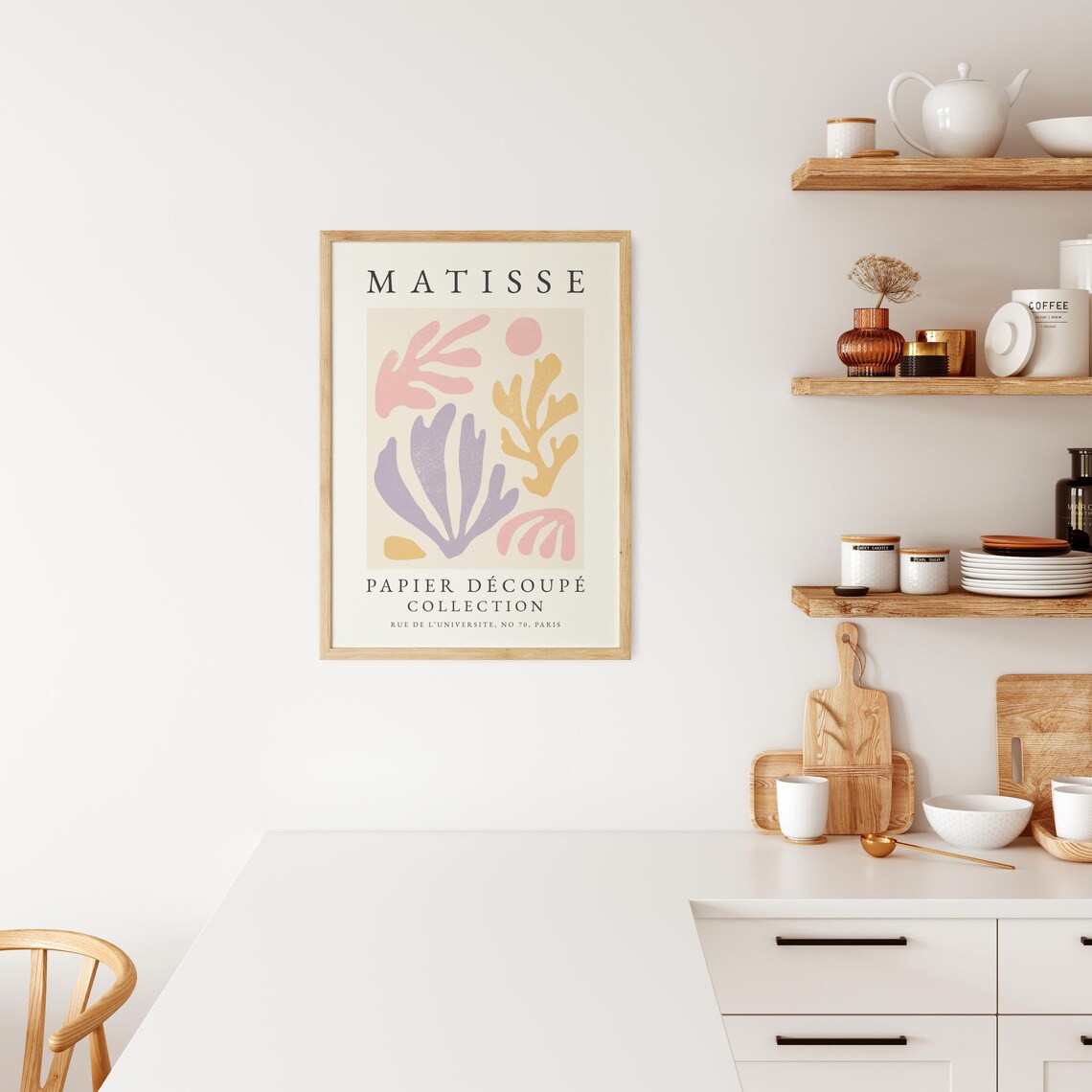 Matisse-Inspired Abstract Boho Art Print, Pastel - Image 3