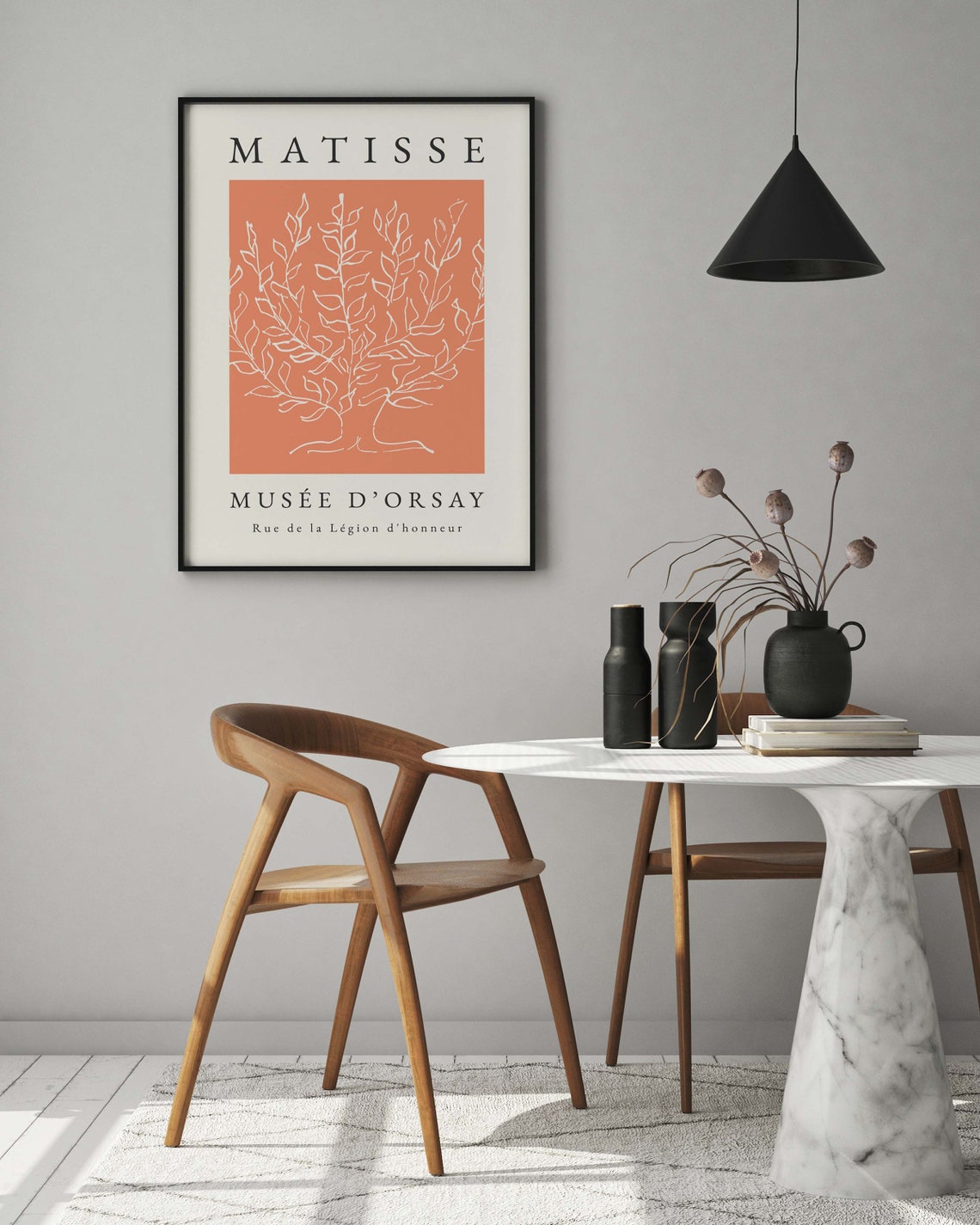 Henri Matisse Tree Print Wall Art Orange Wall Art Tree Wall Art Print Matisse Print Tree Wall Art Orange Print - Image 3
