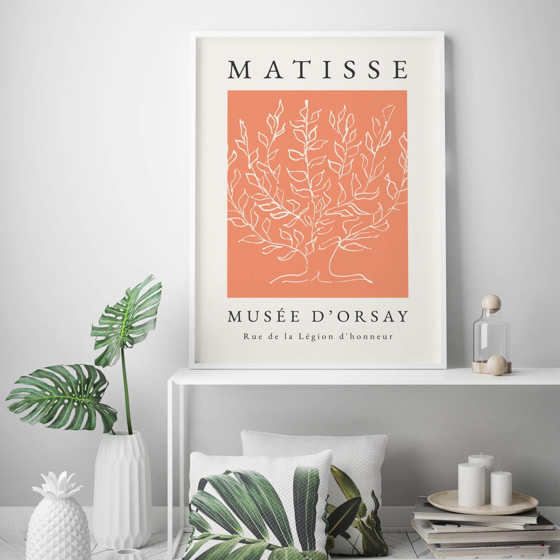 Henri Matisse Tree Print Wall Art Orange Wall Art Tree Wall Art Print Matisse Print Tree Wall Art Orange Print - Image 2