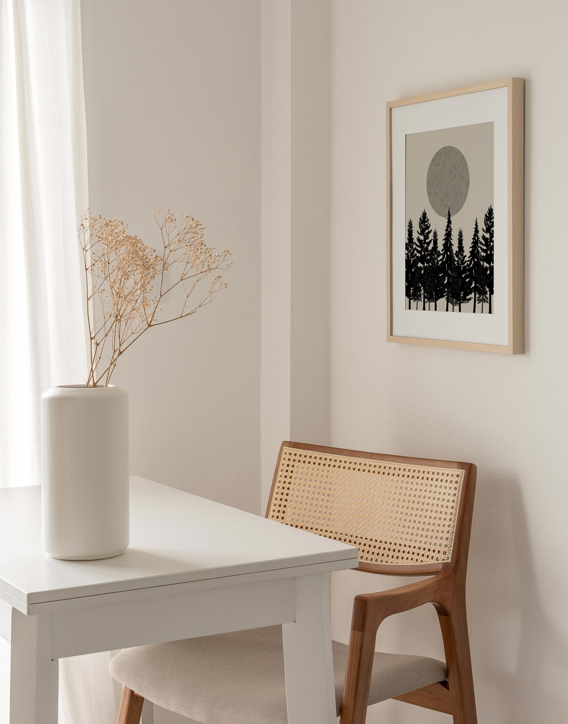 Tree Print Tree Wall Art Tree Wall Art Wall Art Print Wall Art Minimalist Print Scandinavian Print - Image 4