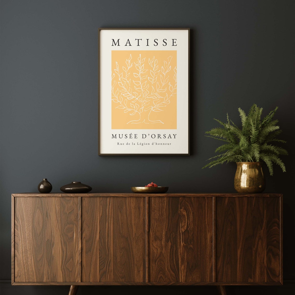 Henri Matisse Tree Print Wall Art Yellow Wall Art Tree Wall Art Print Matisse Print Tree Wall Art Yellow Print - Image 2