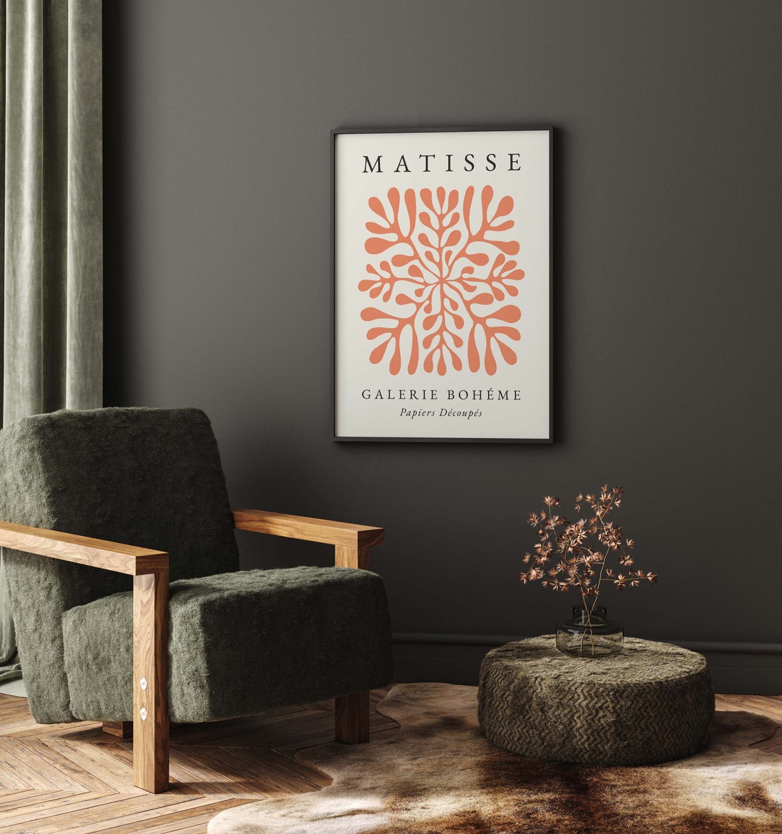 Orange Henri Matisse Boho Fruit Wall Art Print - Image 4