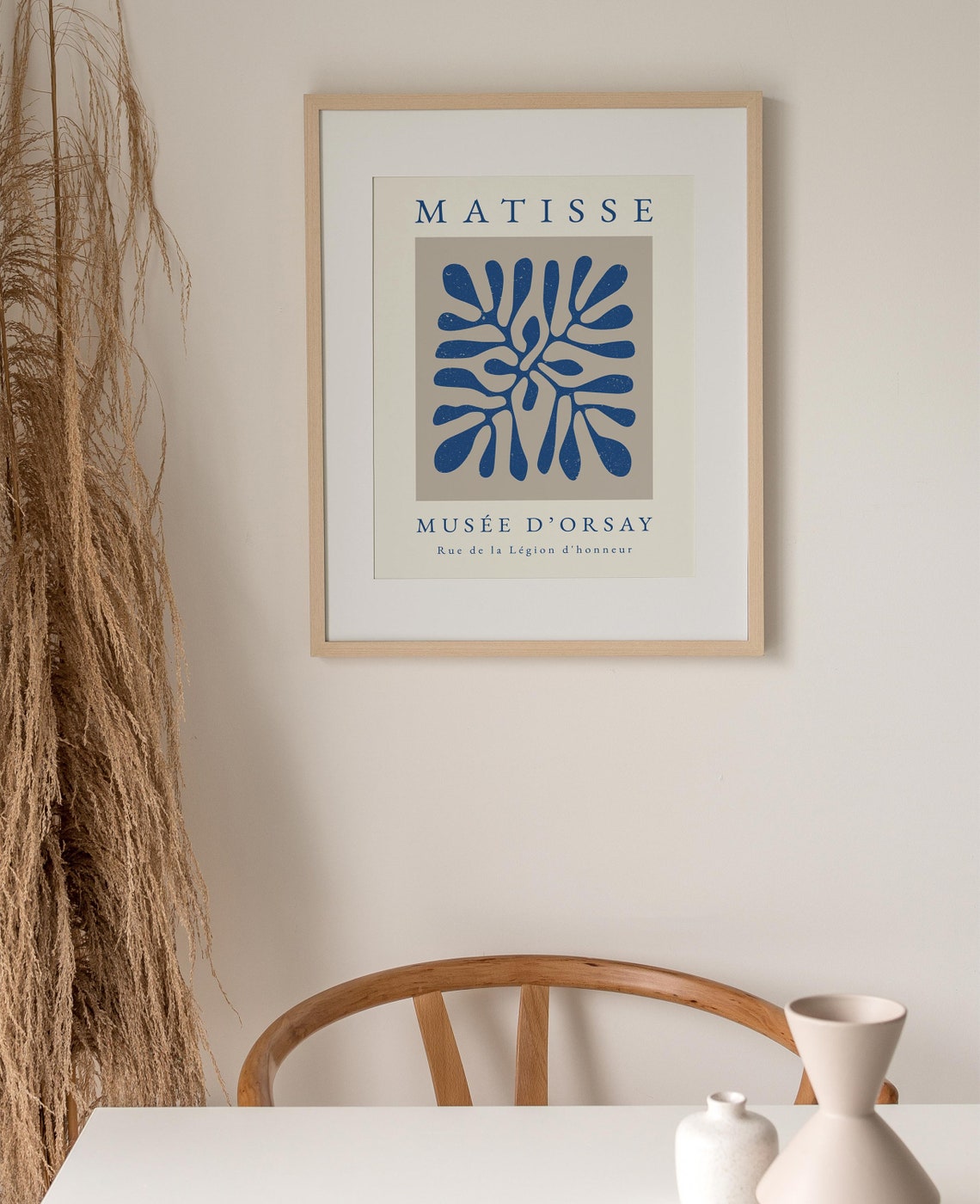 Henri Matisse Boho Blue Art Print, Wall Art - Image 3