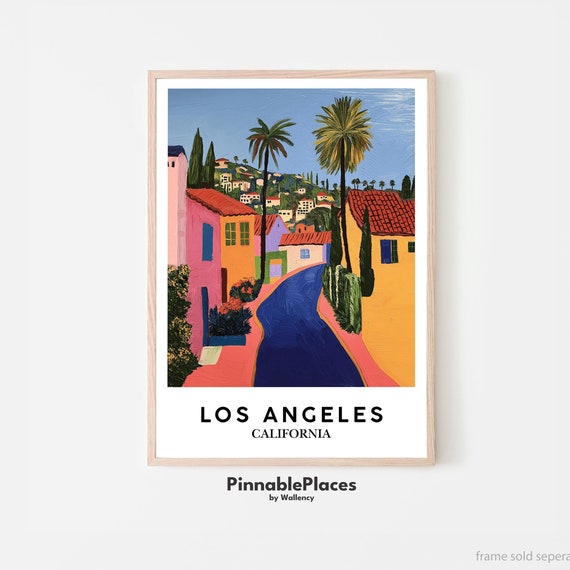 Los Angeles Print Matisse Style Art File