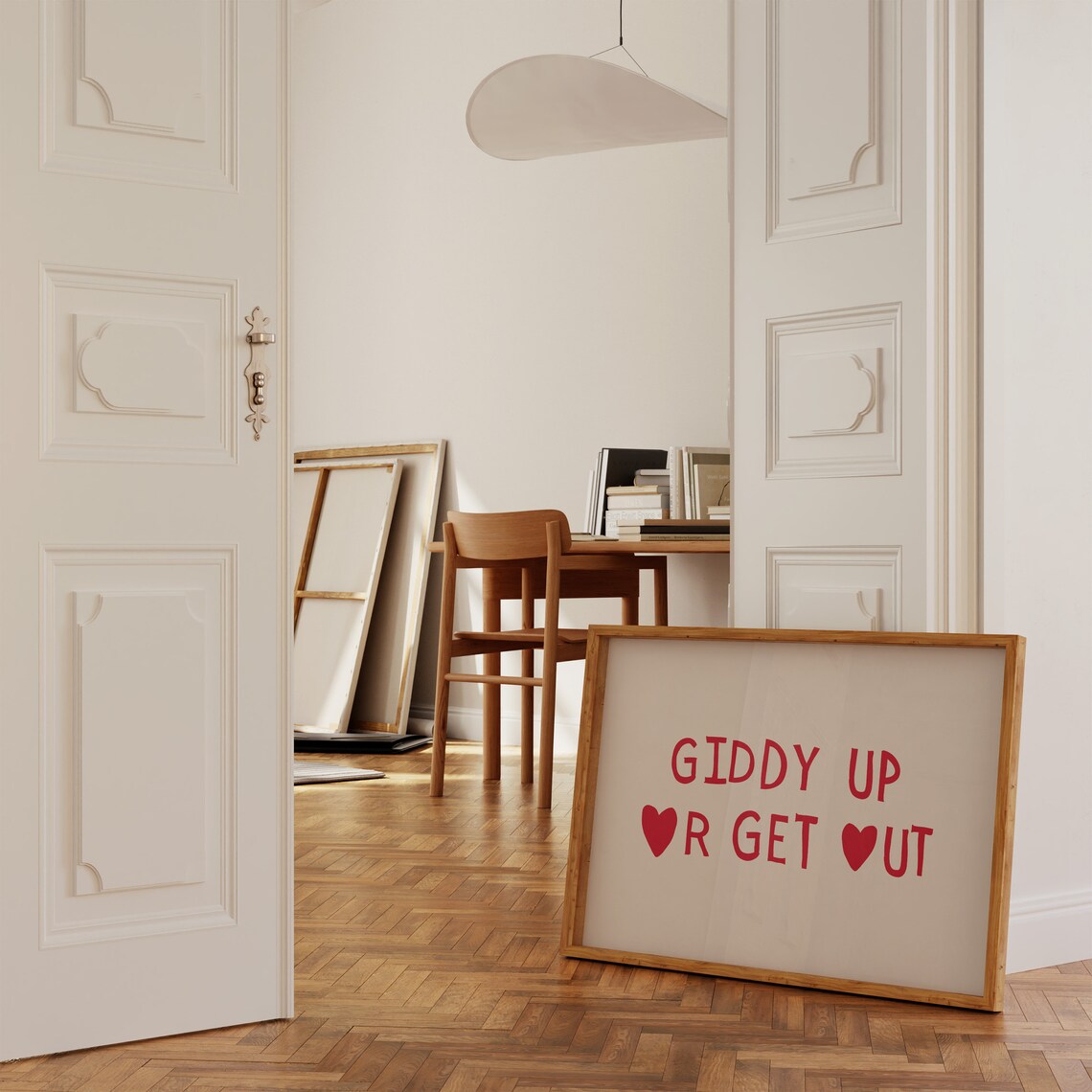 Giddy Up Or Get Out Western Cowboy Art Print - Image 4