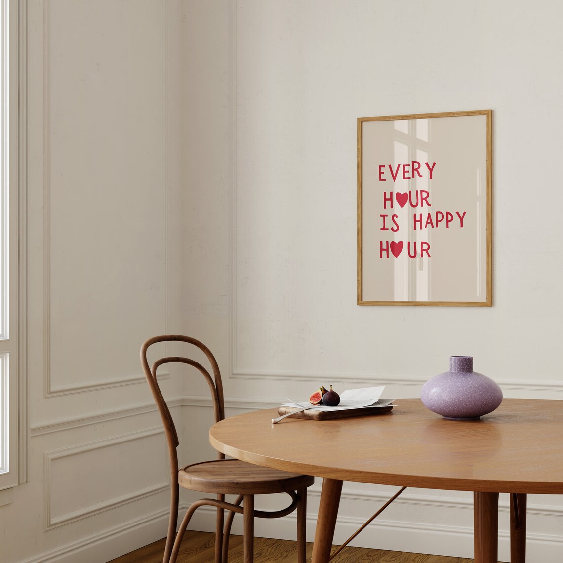 Happy Hour Bar Cart Wall Art, Cute Drinks Poster - Image 2