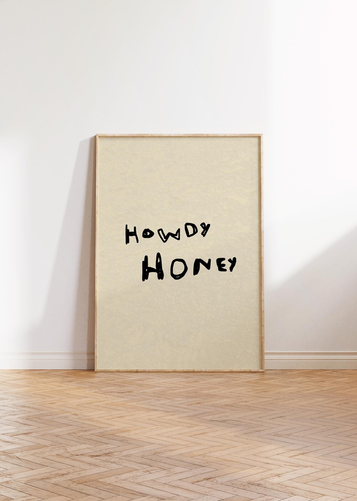 Howdy Honey Western Wall Art Print, Entryway Decor