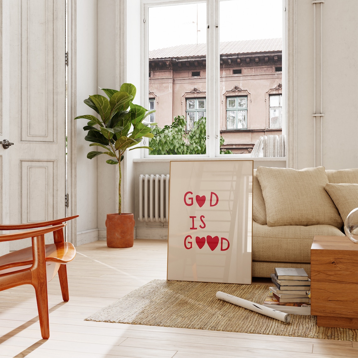 God Is Good Minimalist Christian Art Print - Image 4