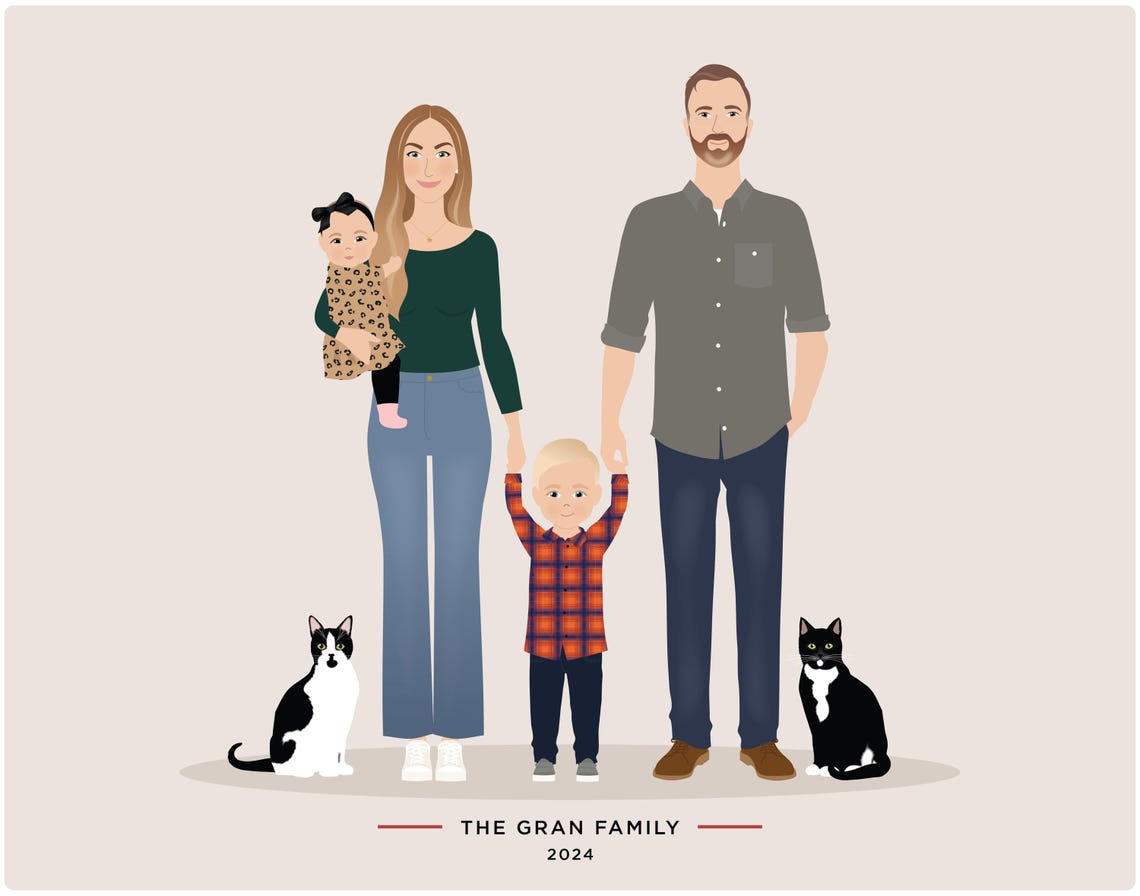 Family Drawing - Add Pet