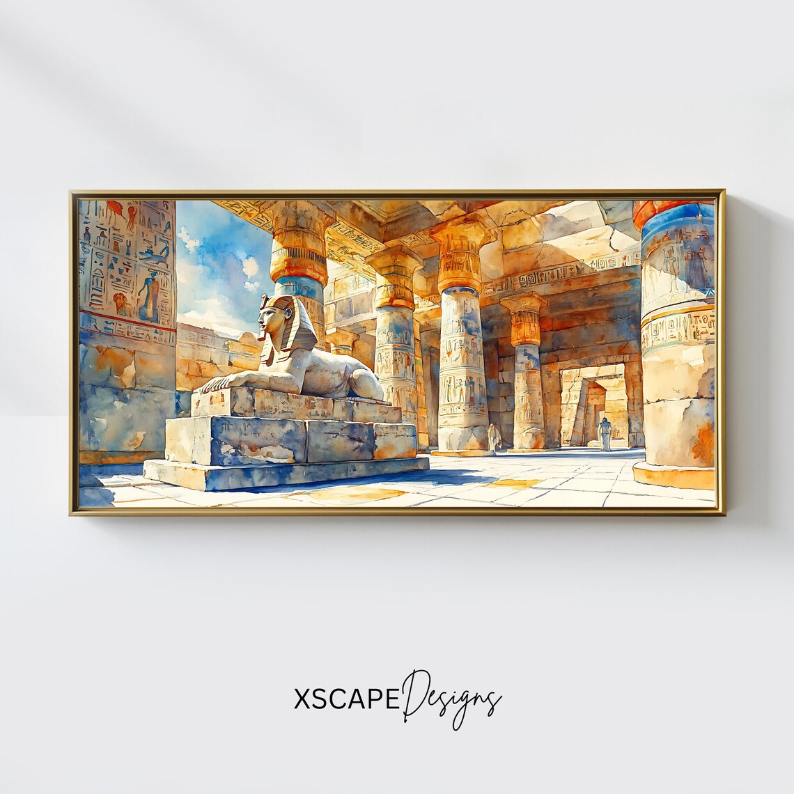 Ancient Egypt Egyptian Temple, Wall Art Print