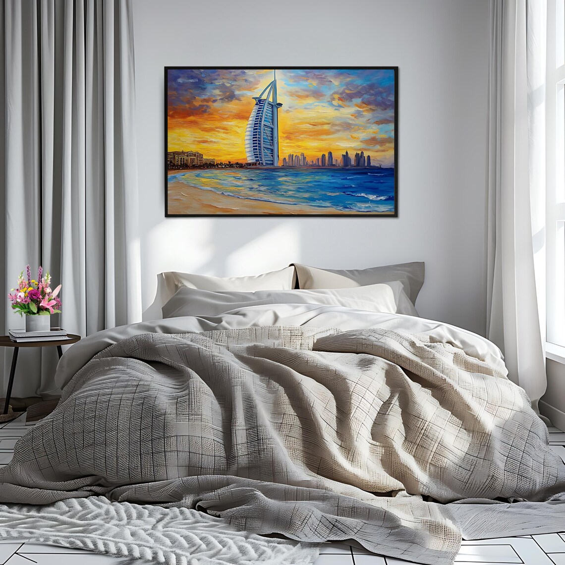 Burj Al Arab Dubai Skyline Travel Poster - Image 2