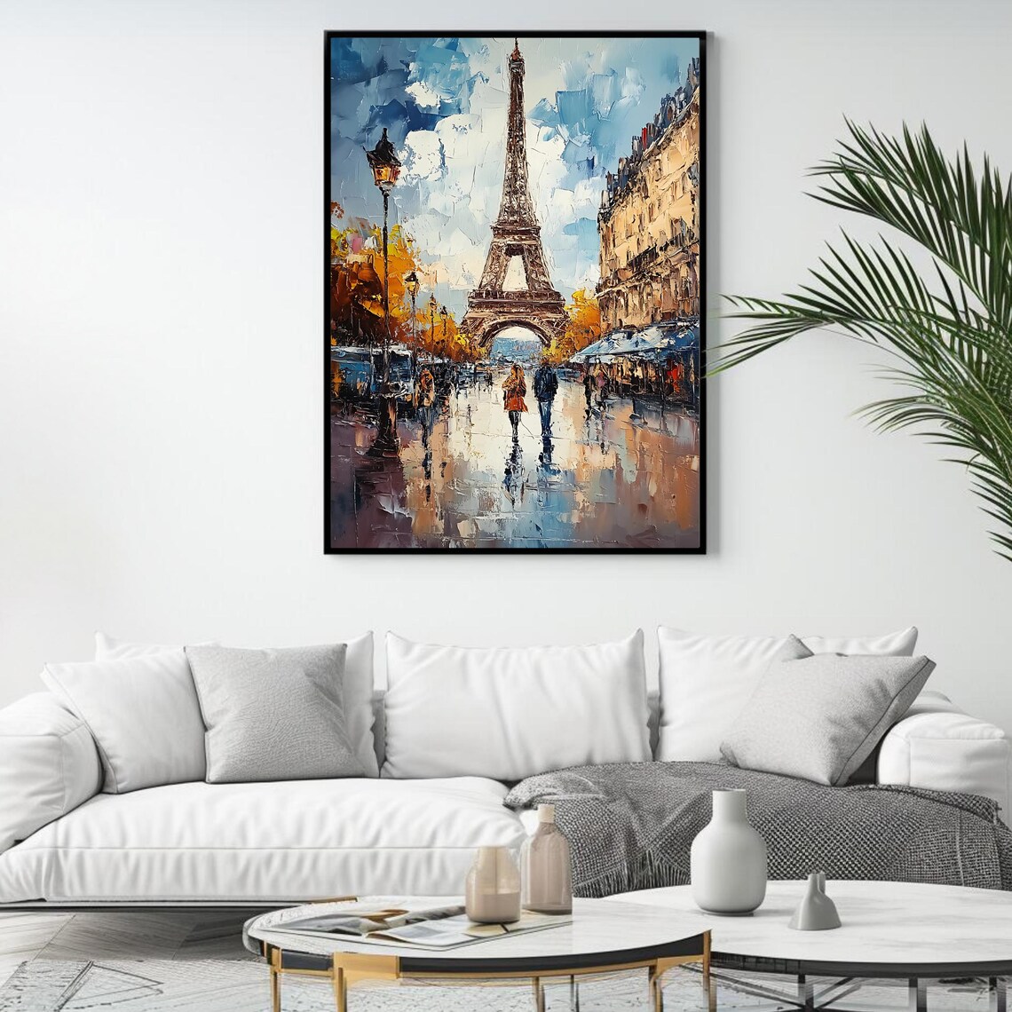 Eiffel Tower Cityscape, Paris Street Art Print - Image 4