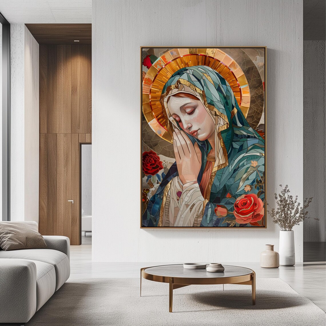 Blessed Mother Mary Religious Poster Print - Image 3
