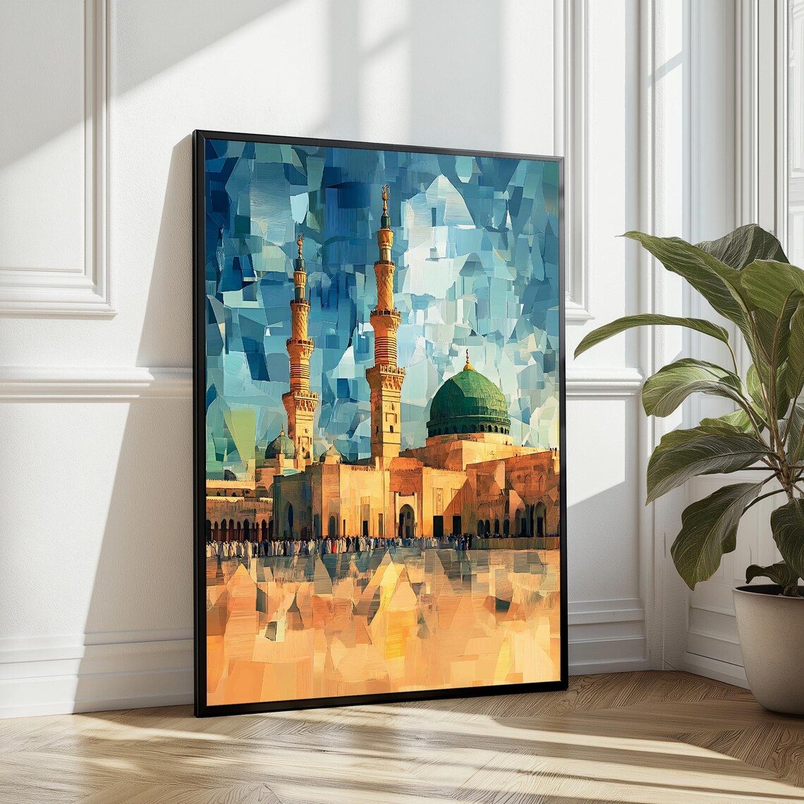 Prophet Mosque Islamic Geometric Art, Medina Poster