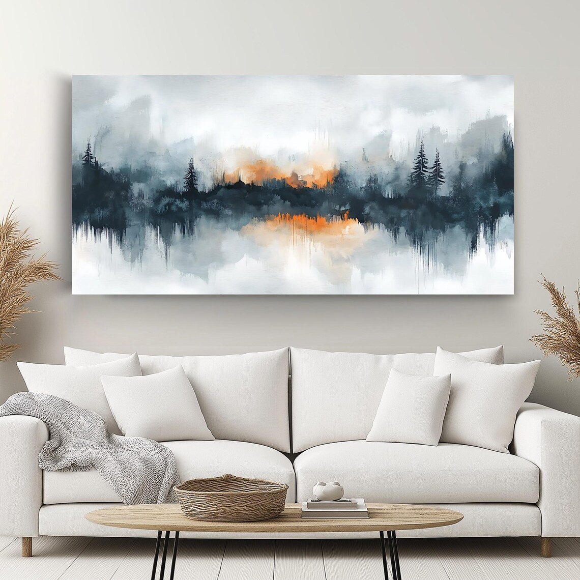 Misty Forest Art Print, Elegant Landscape - Image 2