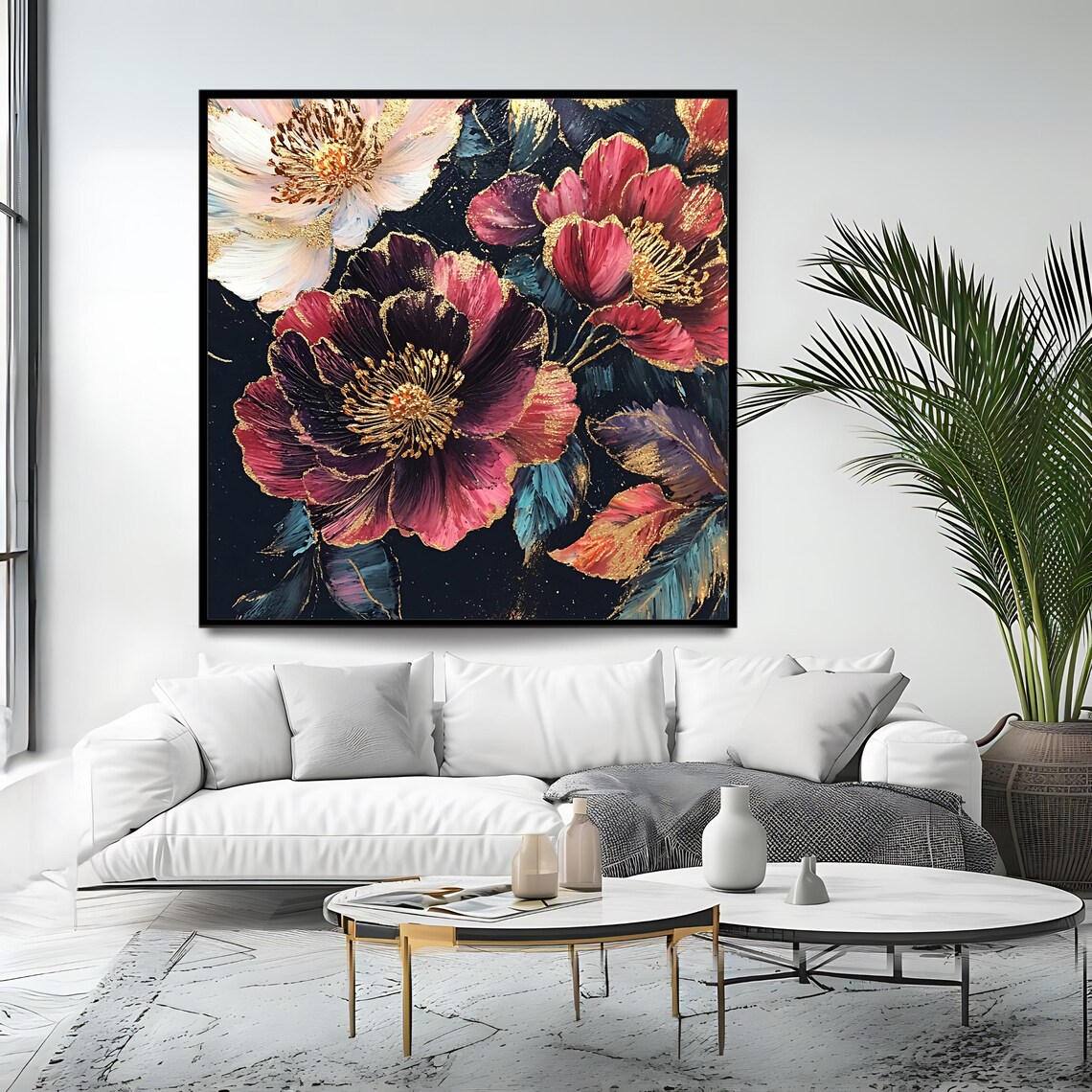 Elegant Floral Botanical Wall Decor, Modern Artwork - Image 4