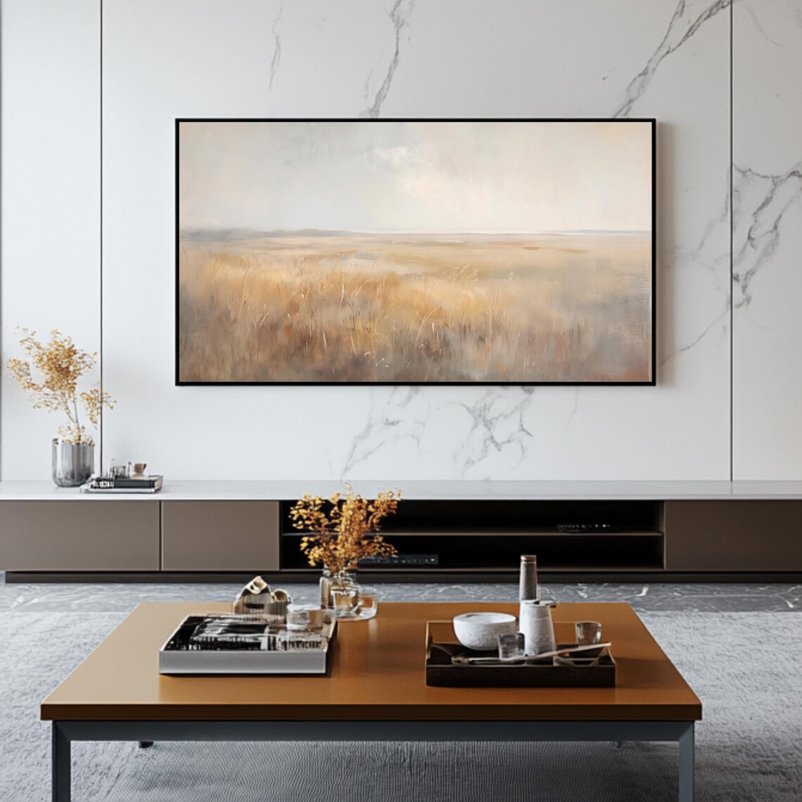 Neutral Landscape Roku Screensaver Art Print - Image 2