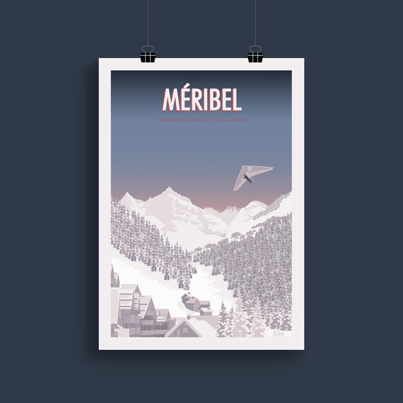 Mribel Travel Poster Poster Heart Of The 3 Valleys Poster Of The Alps