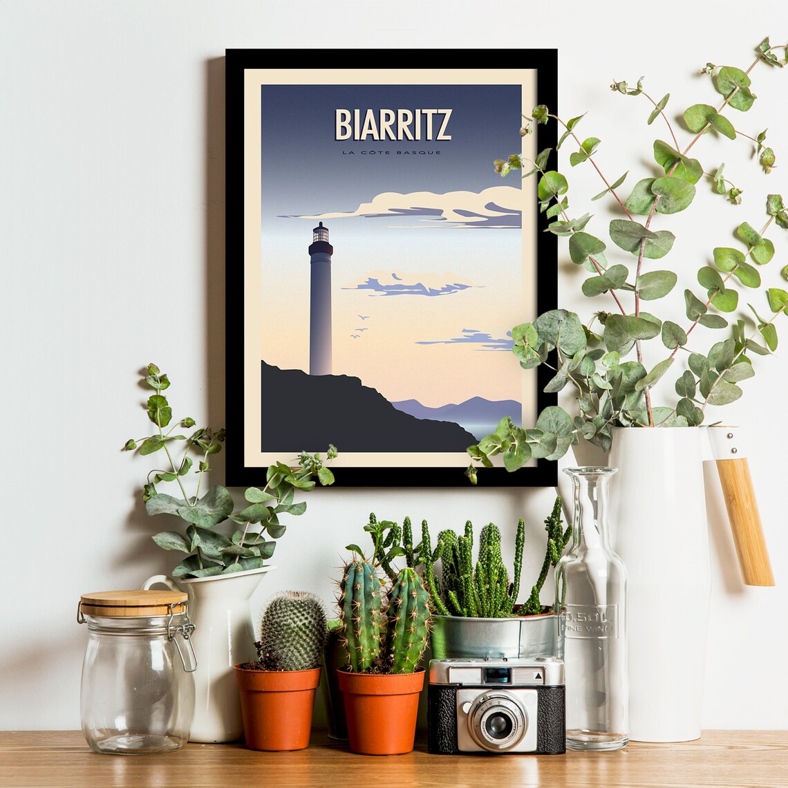 Biarritz Vintage Travel Poster, Basque Coast - Image 3