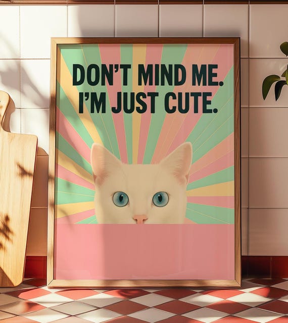 Albino Funny Phrase, Kitchen Wall Art Print