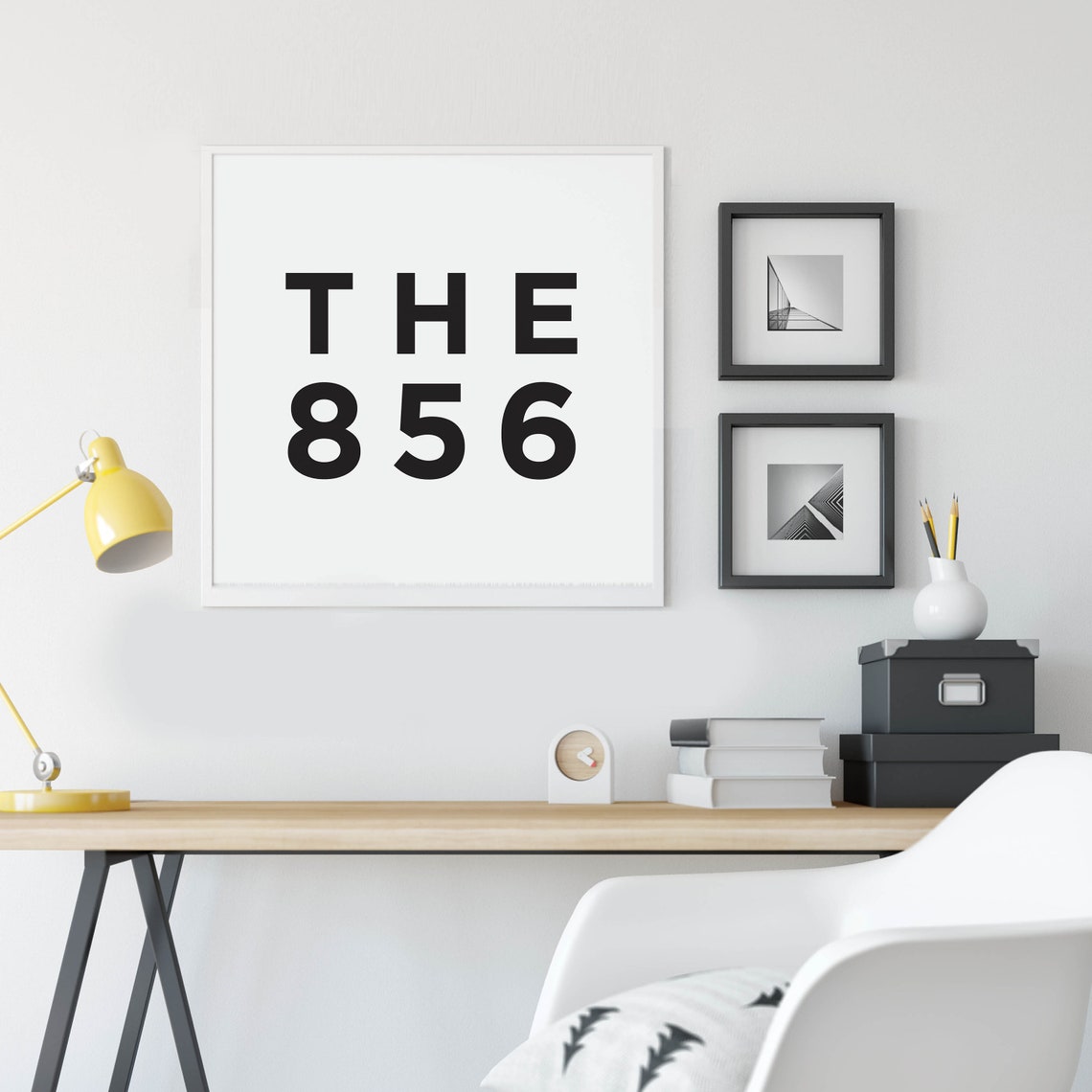New Jersey Wall Art 865 Area Code Camden New Jersey Cherry Hill New Jersey 856 Wall Dcor - Image 4