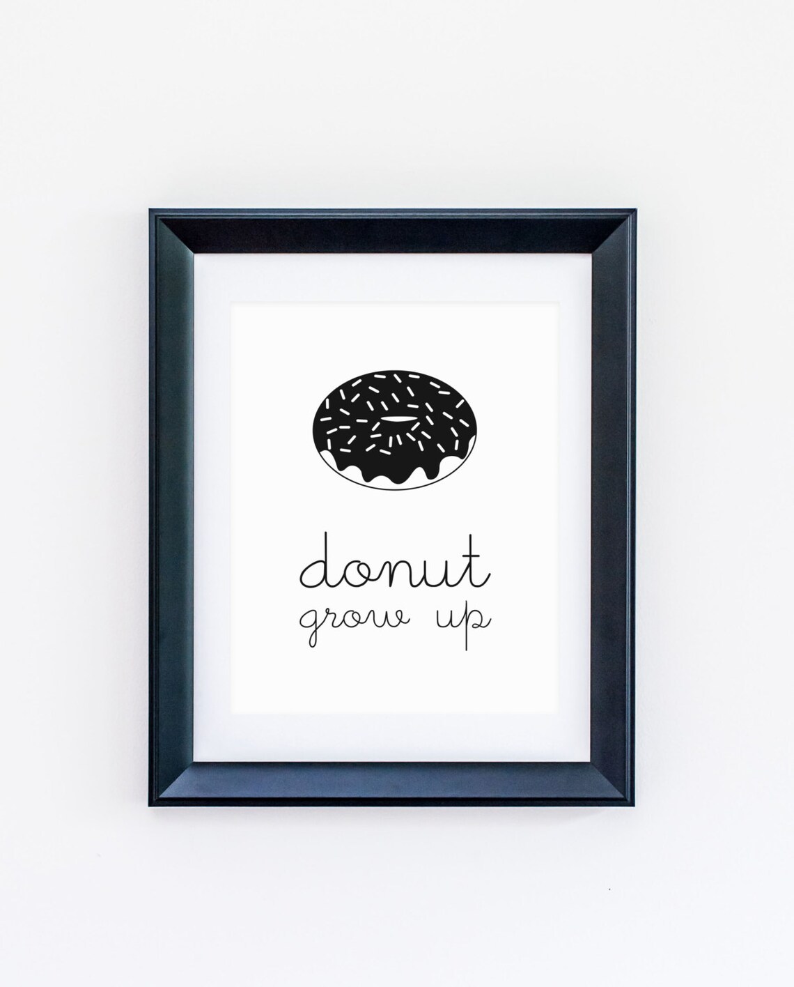 Donut Grow Up Gender Neutral Nursery Art Print