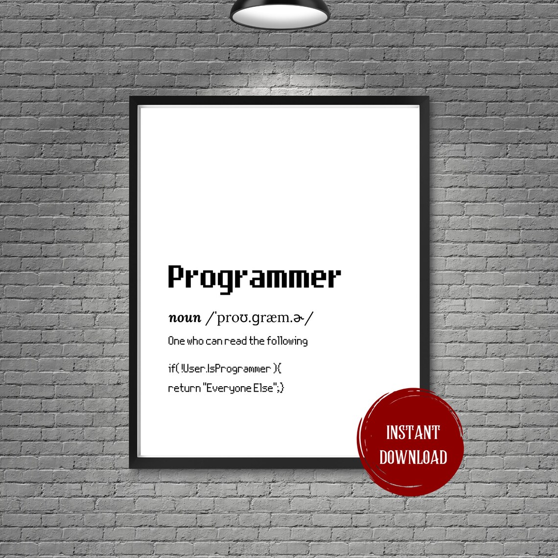 Funny Programmer Birthday Card Computer Programmer Art Gift Wall Decor Coder Coding Birthday Gifts Programming Poster Programming Boyfriend - Image 3
