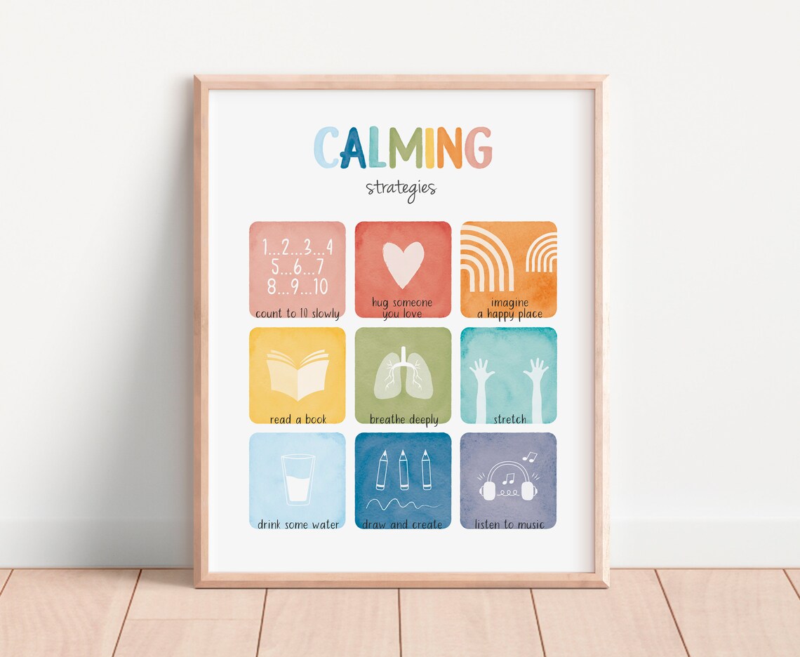 Calm Corner Feelings Chart Posters, Rainbow Classroom - Image 3
