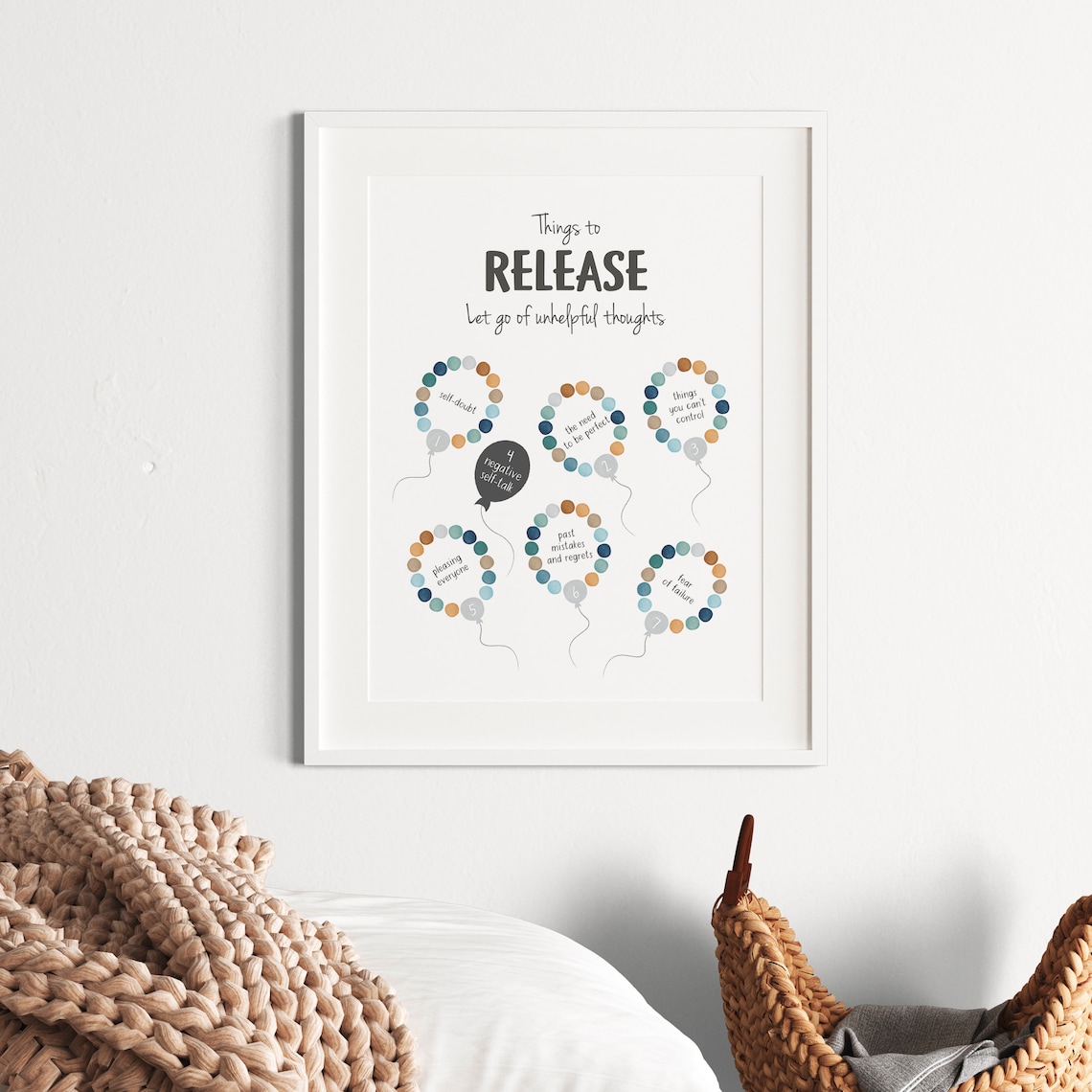 Coping Skills Poster, Calming Corner Office Decor - Image 4