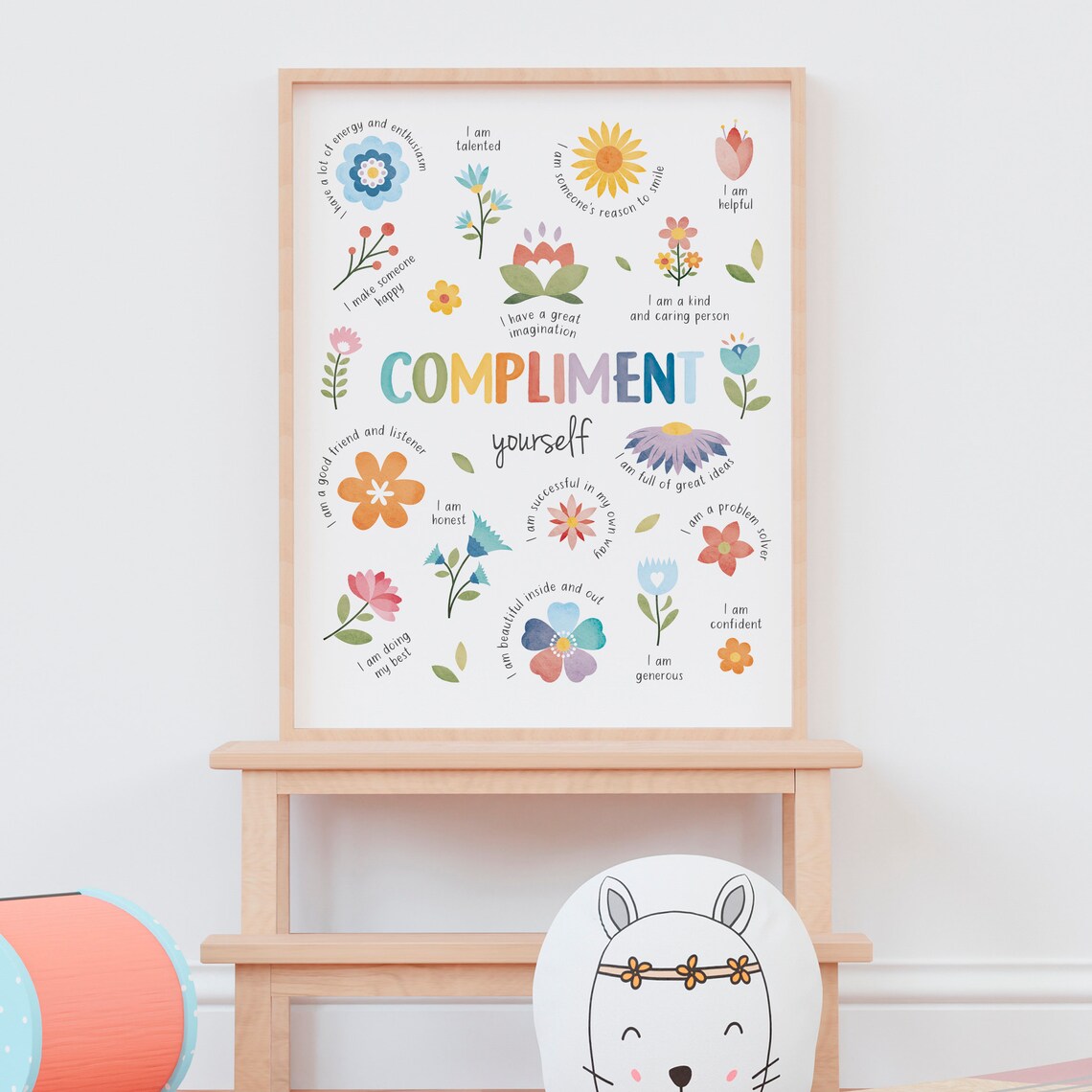 Compliment Yourself Therapy Office Decor Poster - Image 6