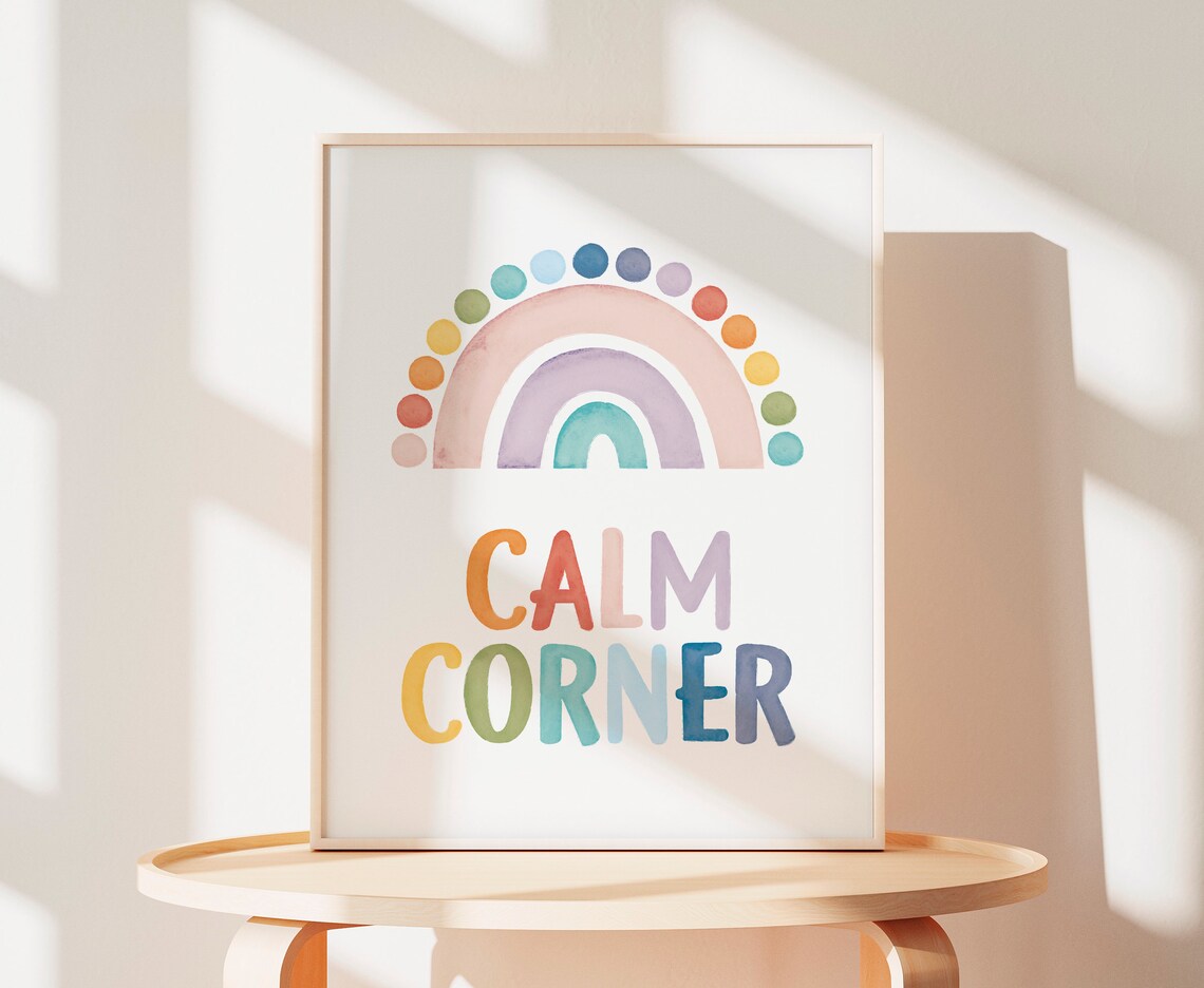 Calming Corner Poster, Classroom Mental Health Decor - Image 2