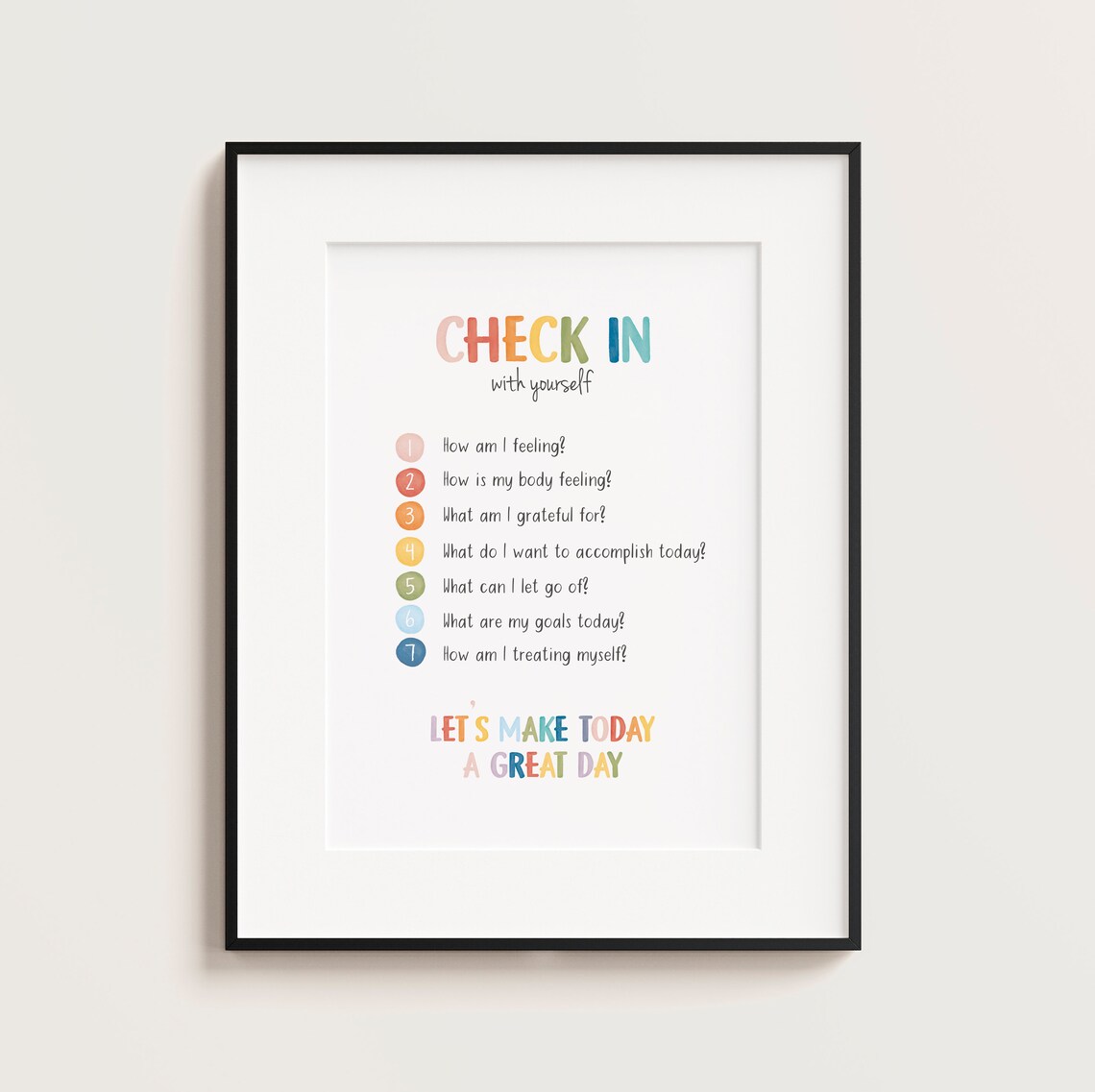 Daily Check In Poster, School Counselor Decor - Image 4