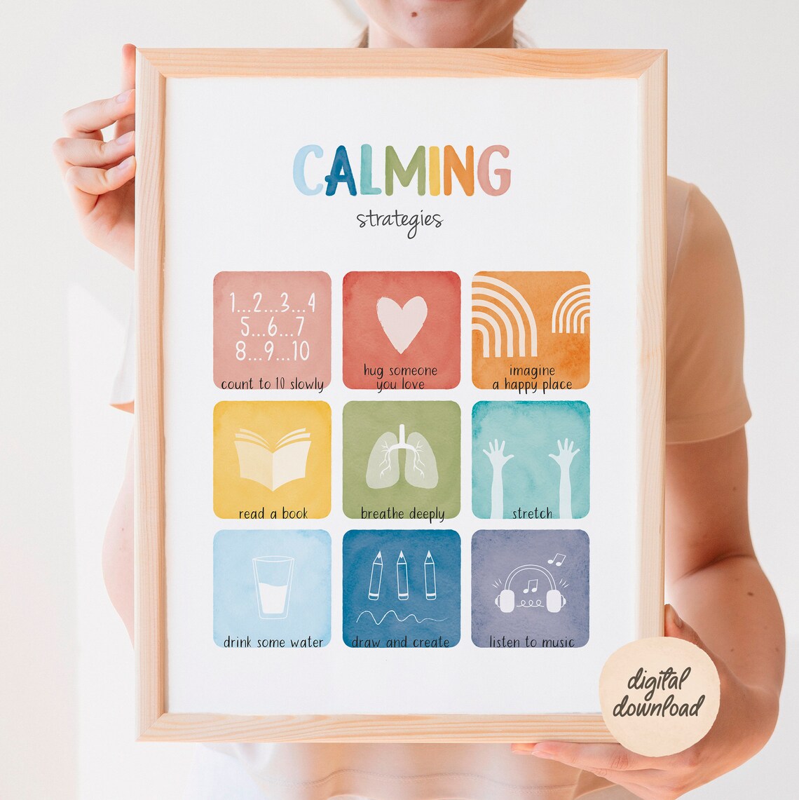 Calm Corner Feelings Chart Posters, Rainbow Classroom - Image 7
