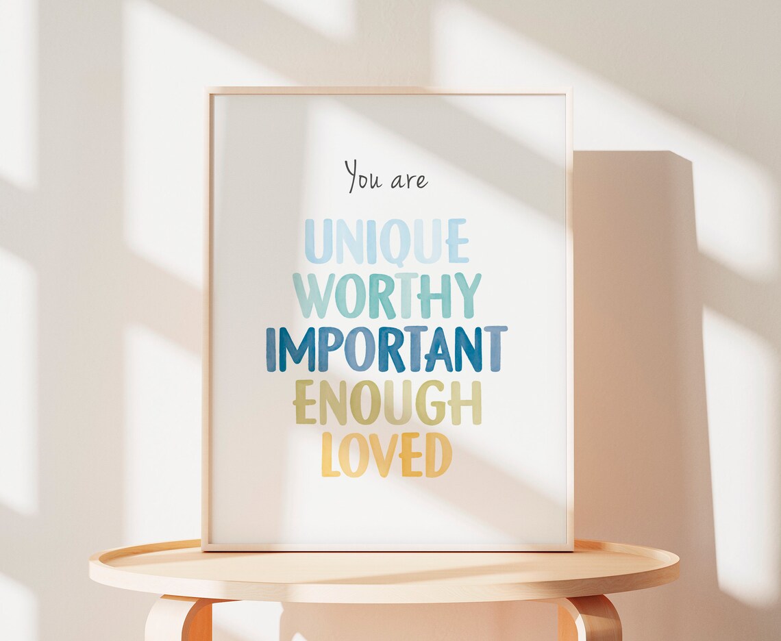 Affirmation Poster Mental Health Office Wall Art Print - Image 3