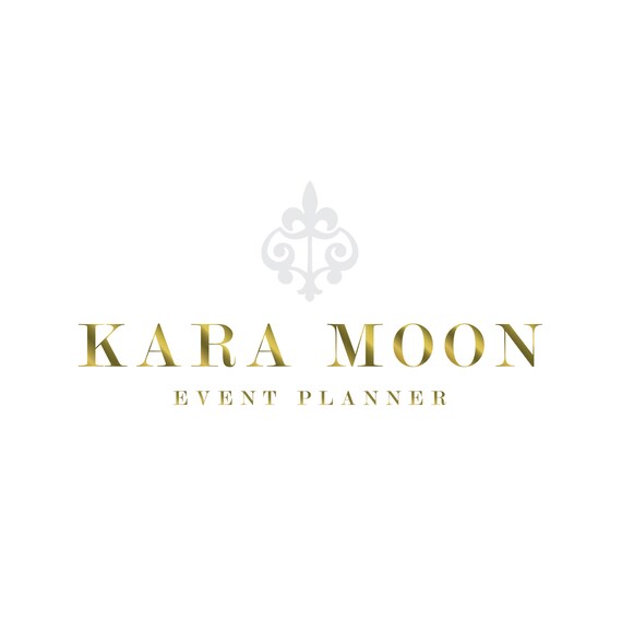 Premade Logo Gold Decorative Logo Real Estate Logo Interior Design Boutique Logo Photography Logo Hair Nail Microblading Logo Makeup Artist