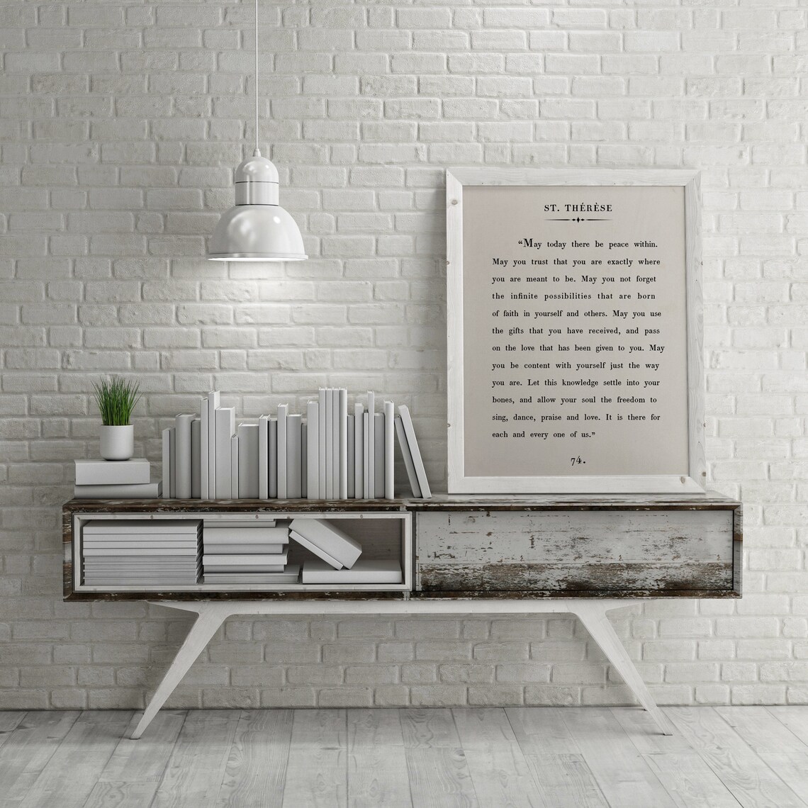 St Therese Quote Print, Vintage Book Page Art Print - Image 2