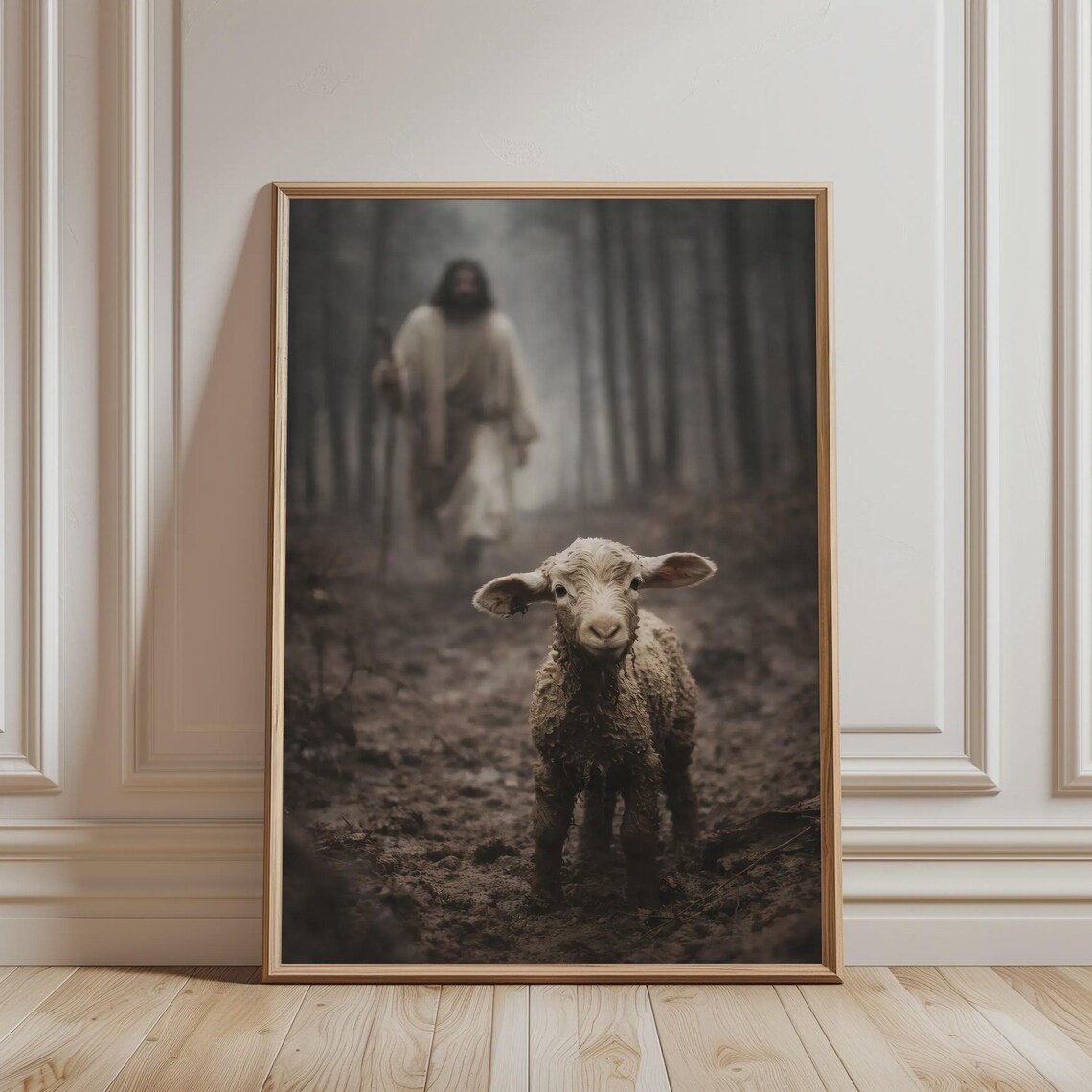 Jesus The Good Shepherd Religious Art Print