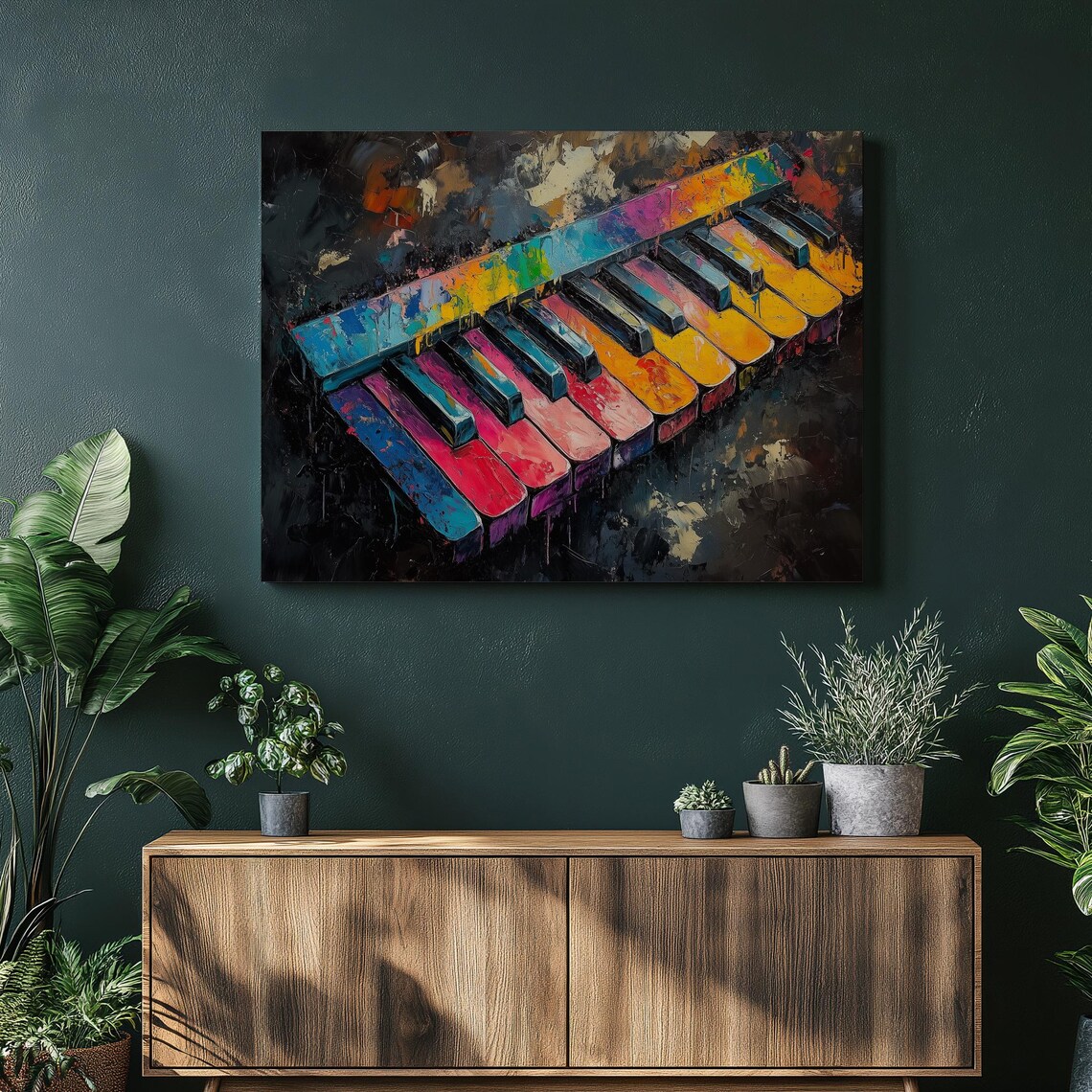 Melodica Graffiti Abstract Music Wall Art Print