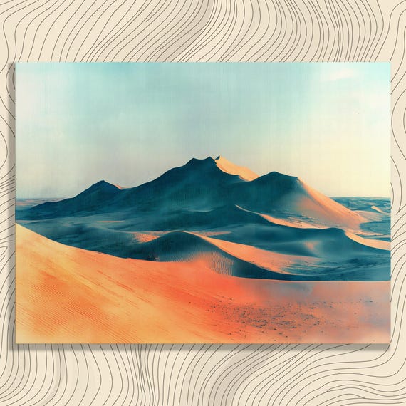 Stunning Desert Dunes Canvas Wall Art Modern Minimalist Sand Landscape Decor Print Gift For Nature Lovers And Enthusiasts